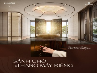 Sảnh chờ và thang máy riêng tại The Essence Wing - đặc quyền riêng tư, định danh trải nghiệm