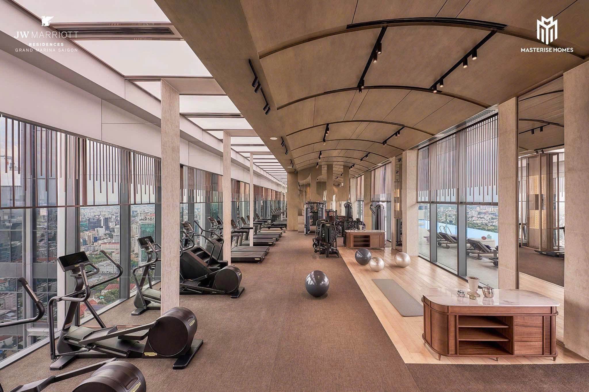 Phòng gym hiện đại