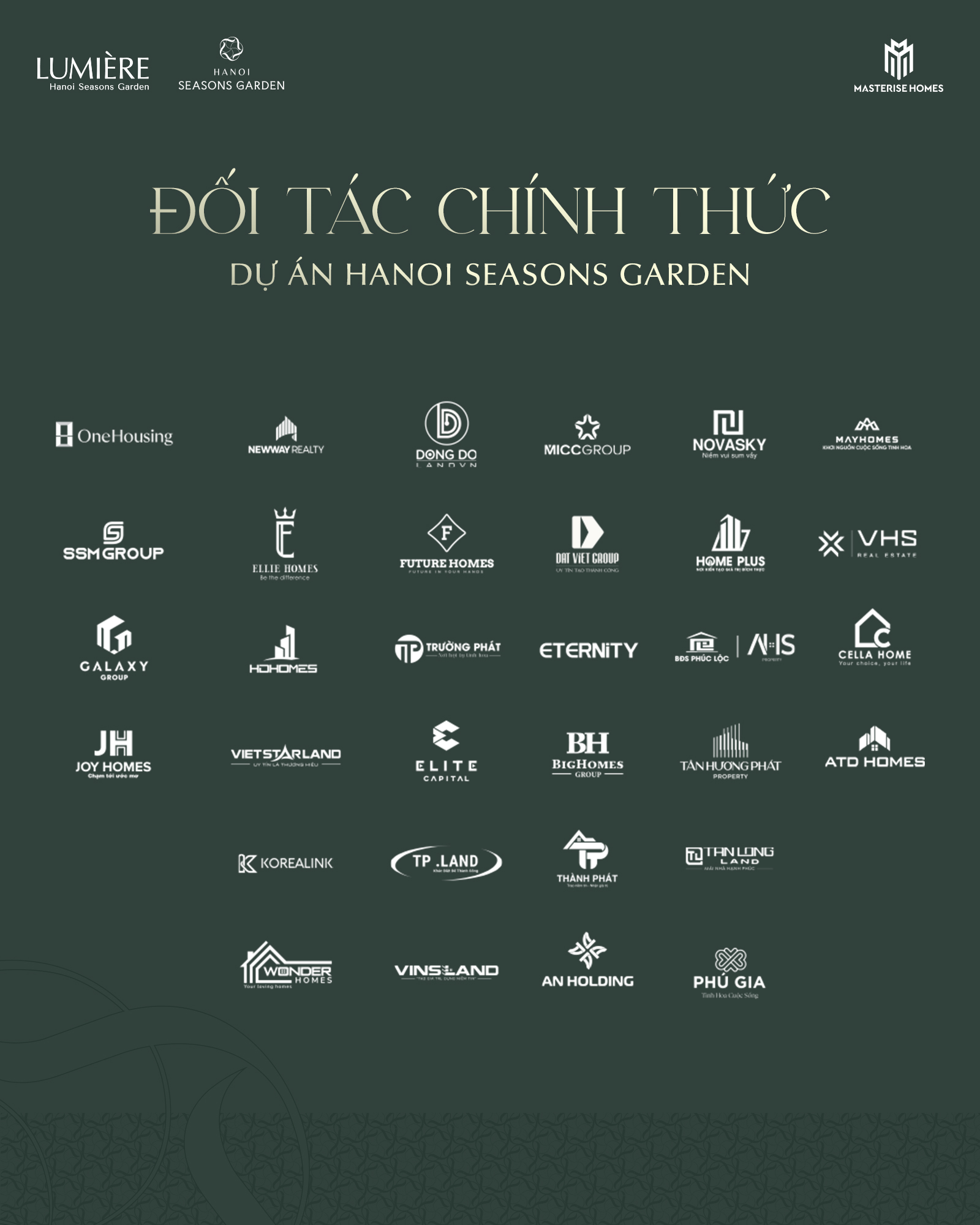 Công bố đối tác chính thức dự án Hanoi Seasons Garden