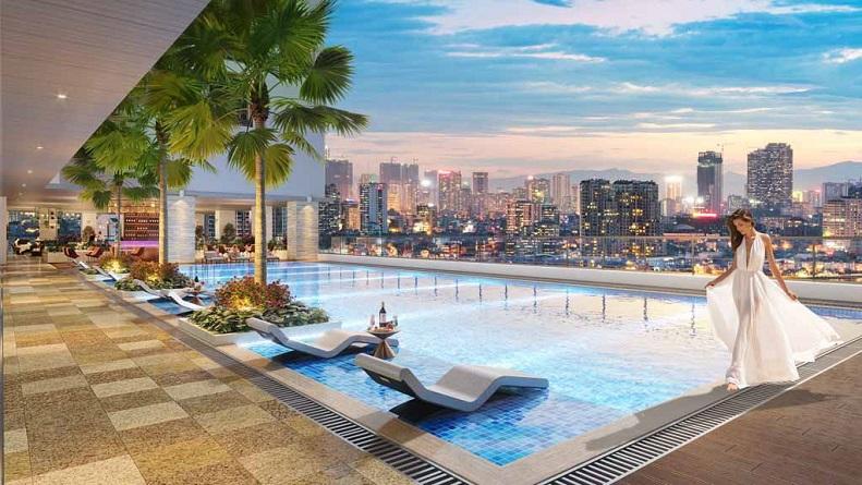 Hồ bơi vô cực view sông Hàn
