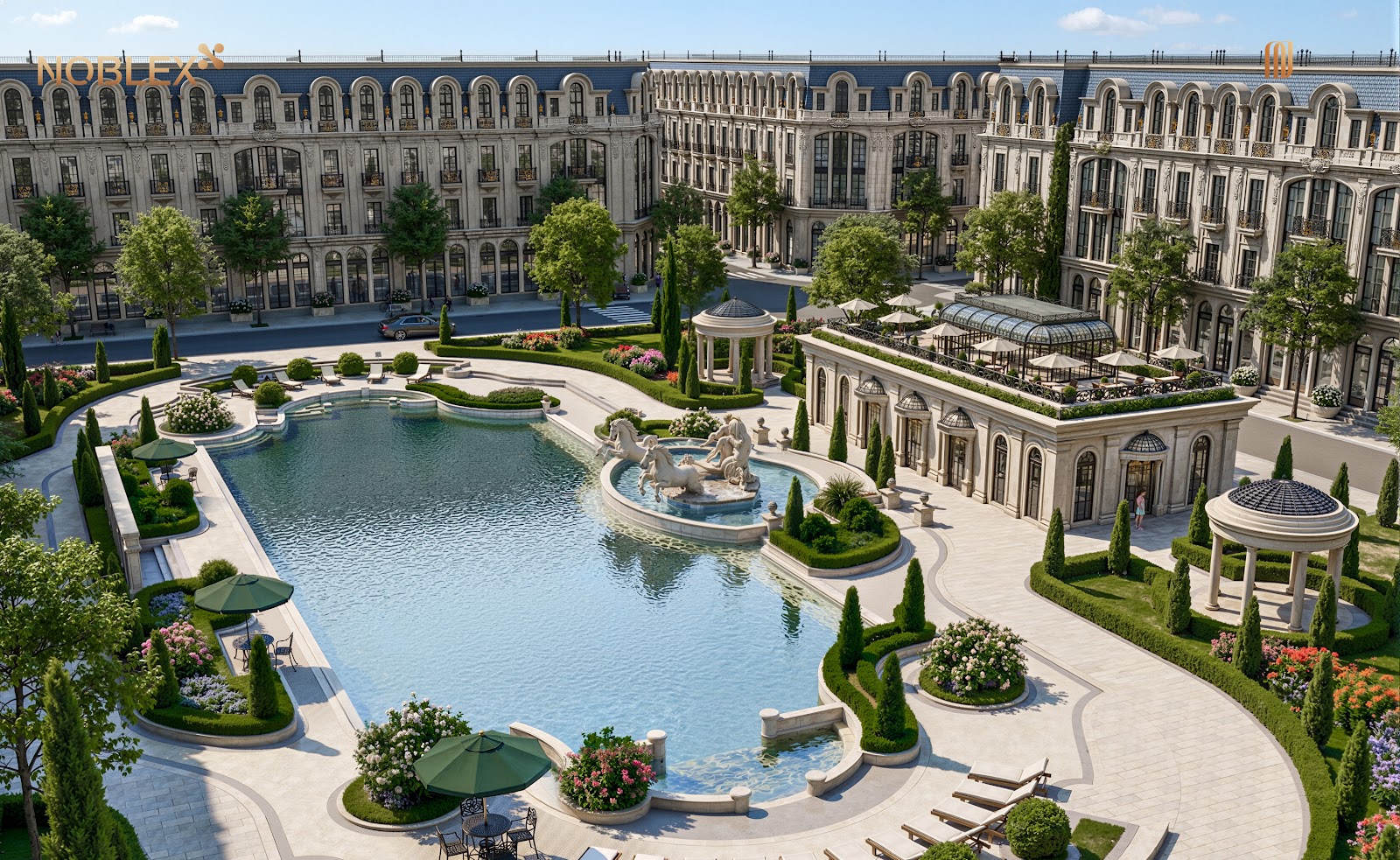 Hồ bơi ngoài trời, bể bơi 4 mùa, hồ bơi trẻ em