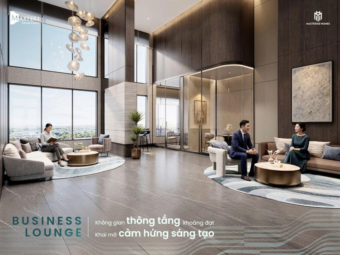 BUSINESS LOUNGE - KHÔNG GIAN THÔNG TẦNG KHOÁNG ĐẠT KHAI MỞ CẢM HỨNG SÁNG TẠO TẠI MASTERI GRAND COAST