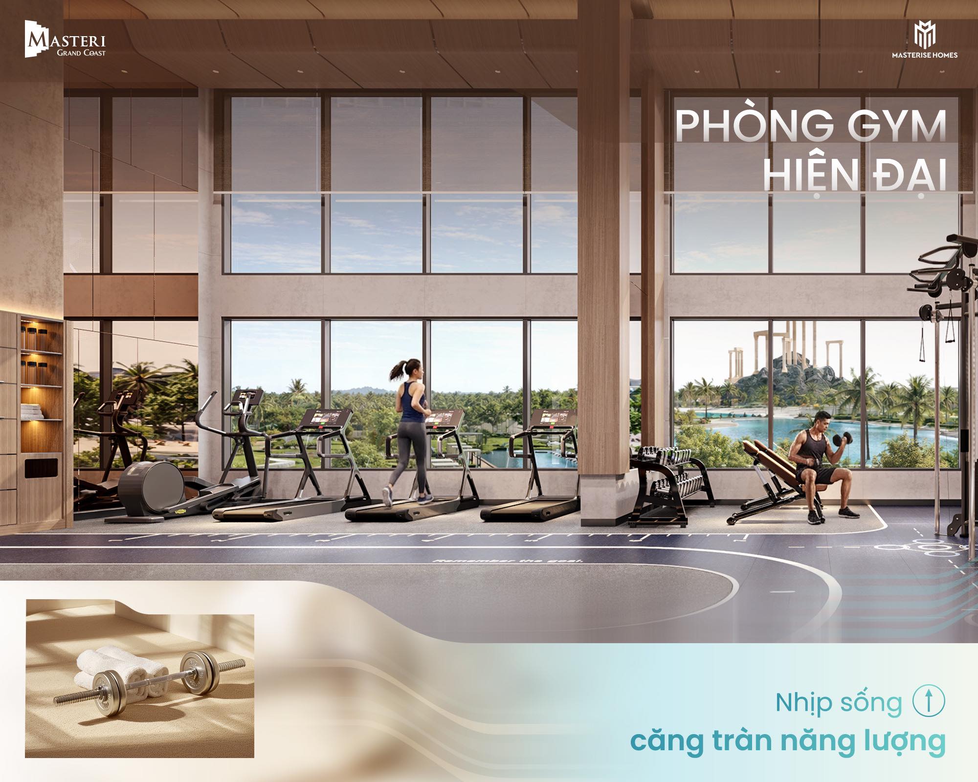 MASTERI GRAND COAST - TẬN HƯỞNG NHỊP SỐNG CĂNG TRÀN NĂNG LƯỢNG TẠI PHÒNG GYM HIỆN ĐẠI