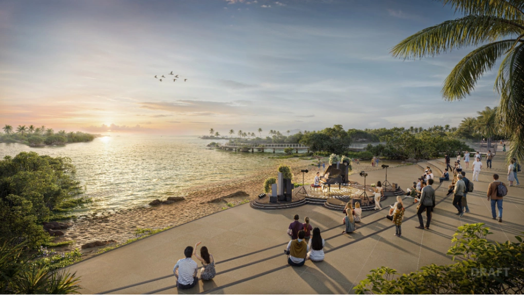Quảng trường biển tại Coastal Quảng Ng&atilde;i