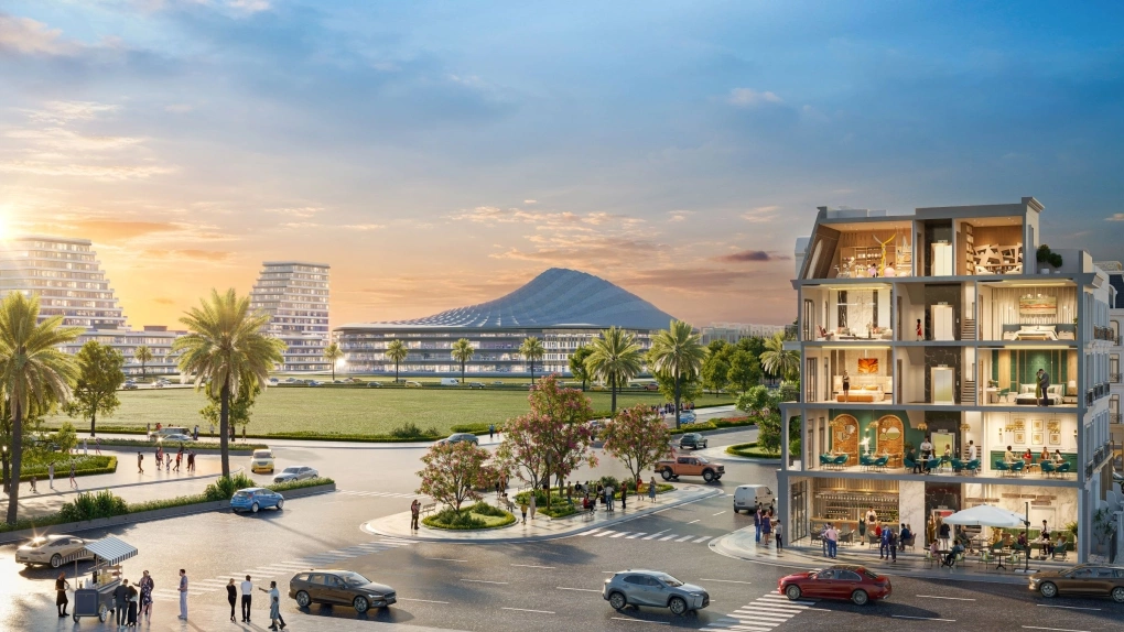 Ra mắt dãy shophouse đẹp nhất dự án Hoang Huy New City
