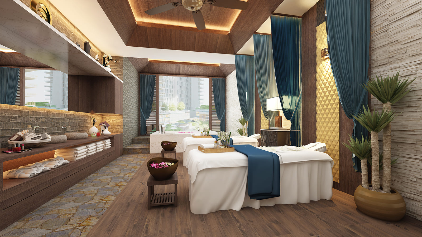 Spa, phòng xông hơi / Sauna / Phòng sục (Jacuzzi)
