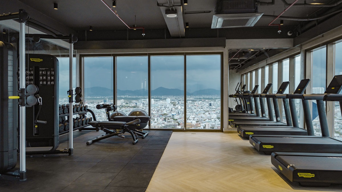 Phòng gym hiện đại