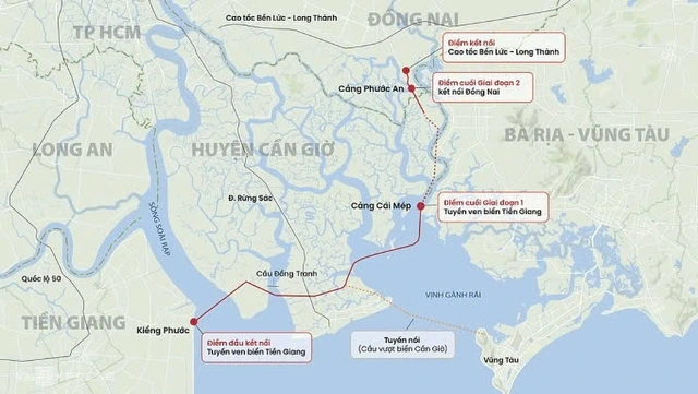 Nối Cần Giờ - Vũng Tàu thành hành lang ven biển mới
