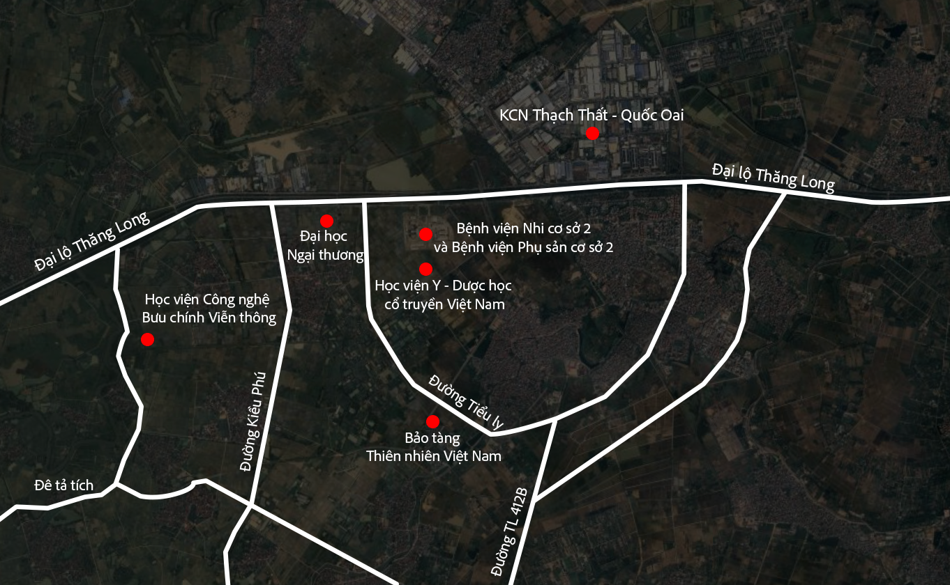 To&agrave;n cảnh khu vực c&aacute;ch trung t&acirc;m 20km sắp c&oacute; 3 đại học lớn quy m&ocirc; h&agrave;ng chục ha chuyển về, nằm s&aacute;t tuyến metro số 5, gi&aacute; đất vượt 100 triệu/m2 - Ảnh 1.