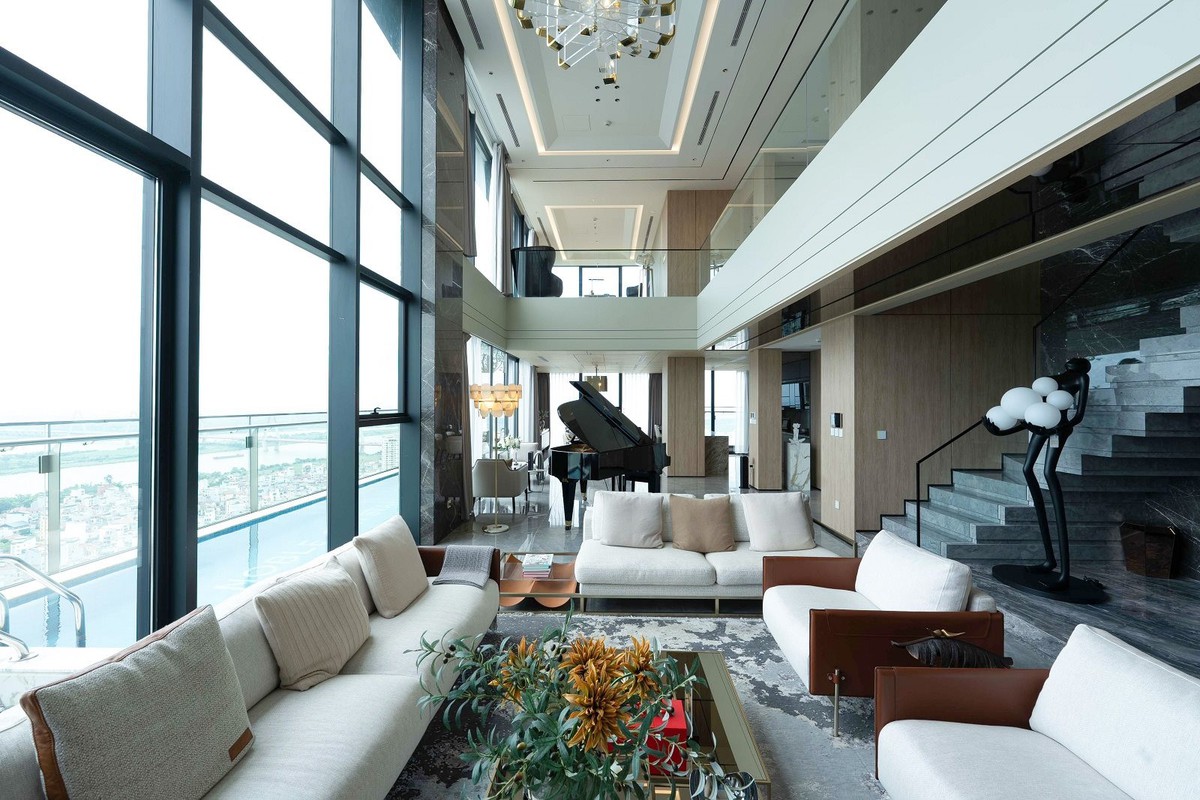 Giữa tầng không Ciputra, Sunshine Group kiến tạo “dinh thự” hàng hiệu hàng trăm m2 cho gia đình đa thế hệ ra sao?