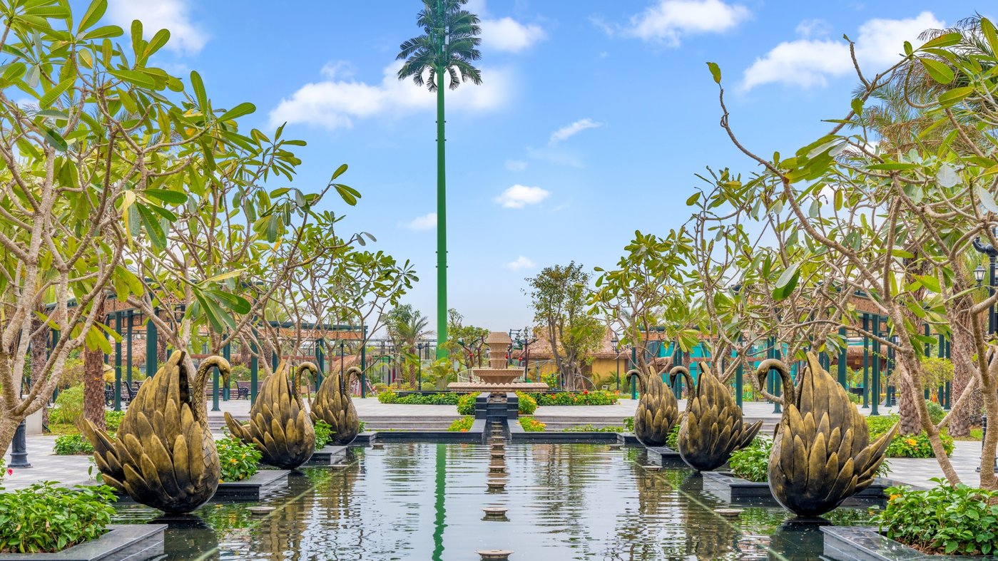 Đài phun nước thiên nga