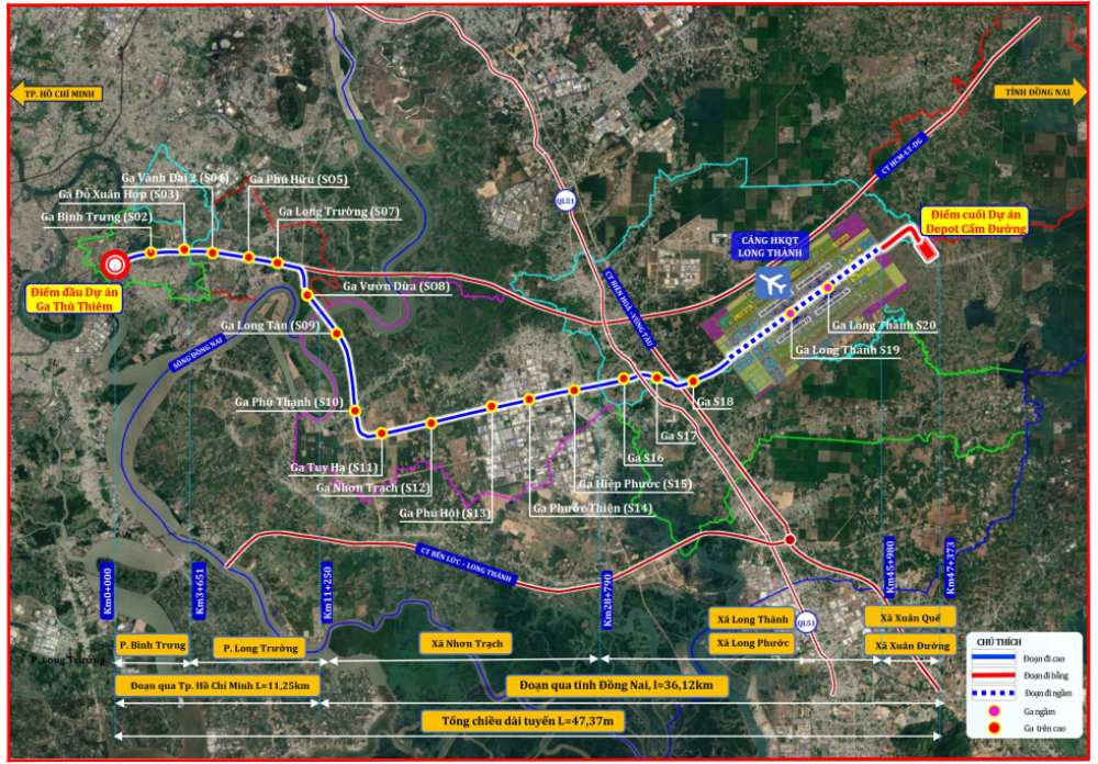 Thông tin mới về tuyến đường sắt 48km, đi qua 7 phường xã của TP.HCM và Đồng Nai