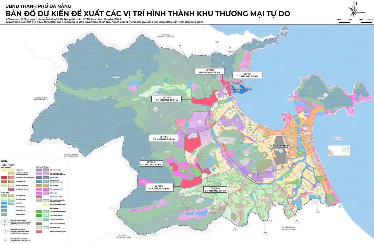 BẢN ĐỒ QUY HOẠCH KHU THƯƠNG MẠI TỰ DO ĐÀ NẴNG - KẾ HOẠCH DỰ KIẾN