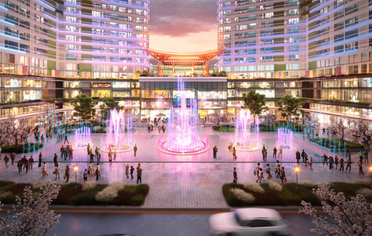 Đài phun nước ánh sáng