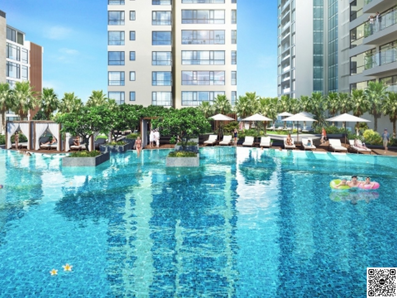 Hồ bơi tràn bờ ngắm cảnh sông Sài Gòn