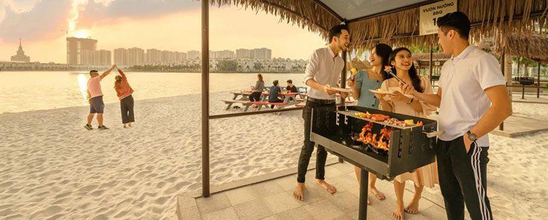 Beach Club & khu BBQ ven hồ