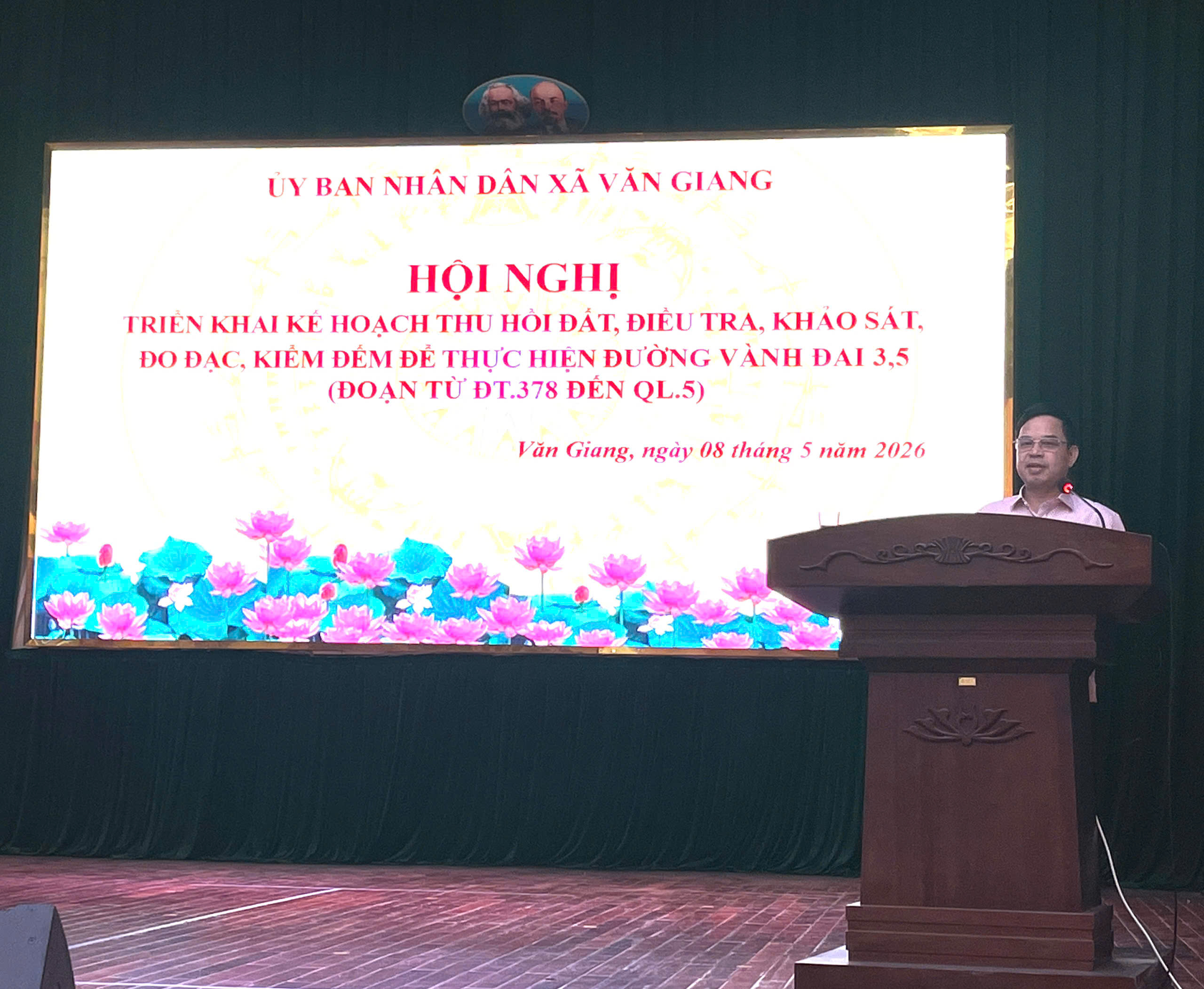 UBND xã Văn Giang triển khai kế hoạch thu hồi đất để thực hiện Dự án xây dựng đường Vành đai 3.5